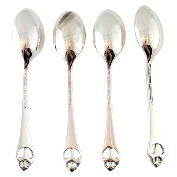 Vintage Tiffany & Co Silver Angela Cummings Set of 4 Small Spoons #15052 - Picture 3 of 5
